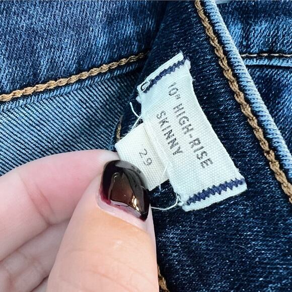 Madewell 10" High-Rise Skinny Jeans Medium Wash Size 29 - Picture 4 of 4